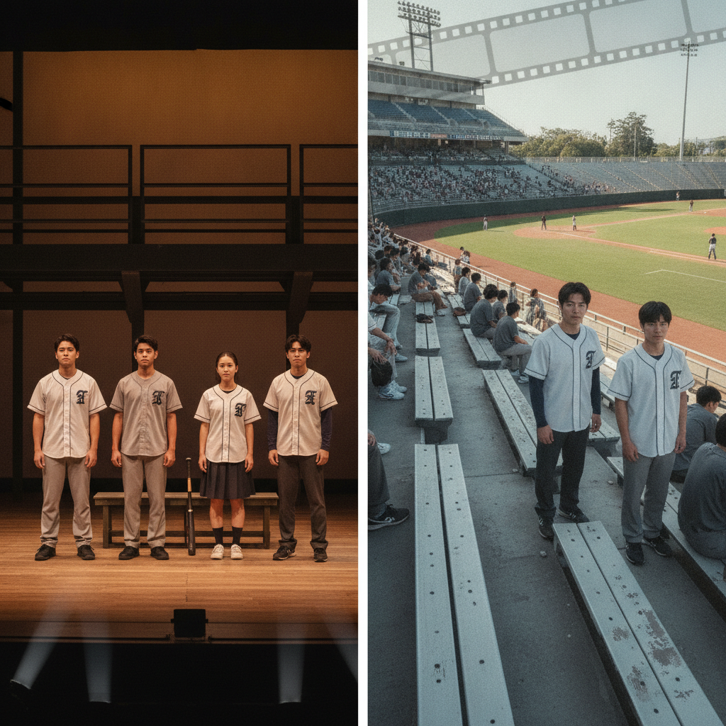 映画『アルプススタンドのはしの方』の原作舞台との違いは何ですか？